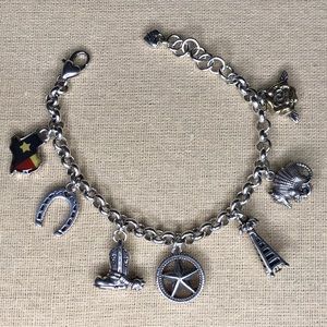 Brighton Texas State Charm Bracelet NWOT